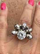 Wild Horse &amp; Sterling Silver  Diamond Wrap Ring - The Glamorous Cowgirl