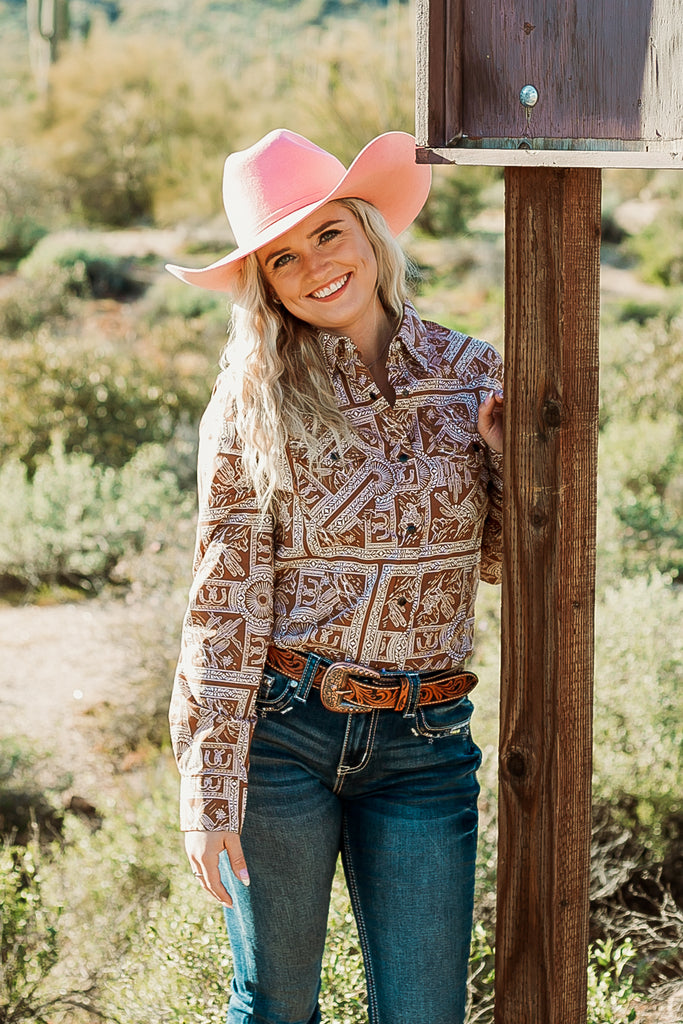 Desert Designer Button Down - The Glamorous Cowgirl