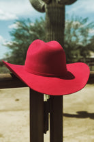 Rodeo Royalty 4x Felt - Red - The Glamorous Cowgirl