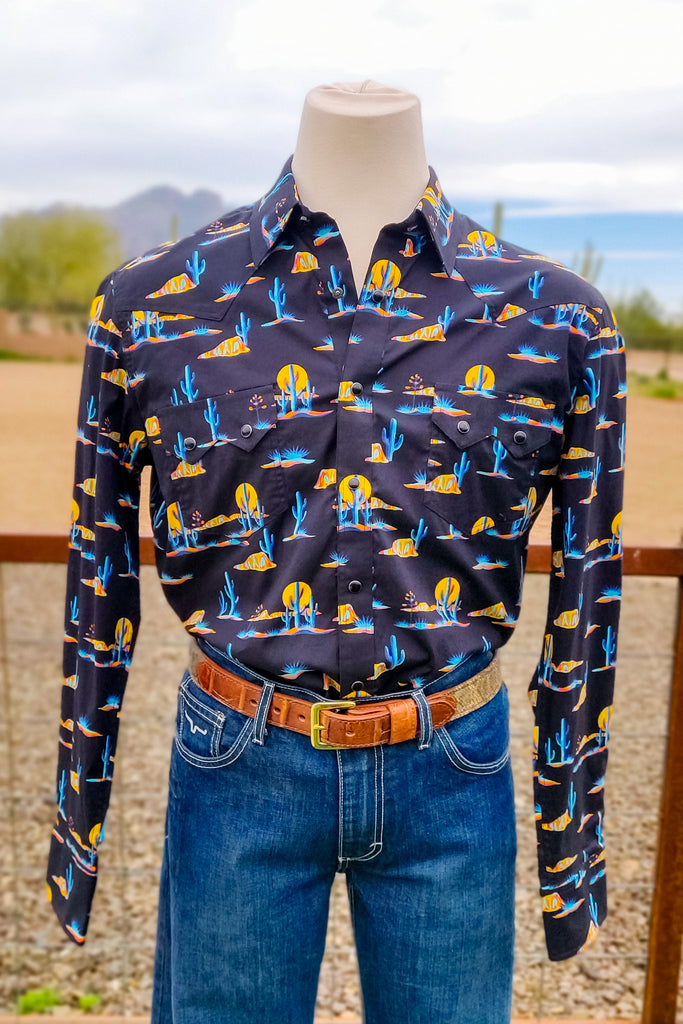 Desert Road Convos Button Down by Panhandle - The Glamorous Cowgirl