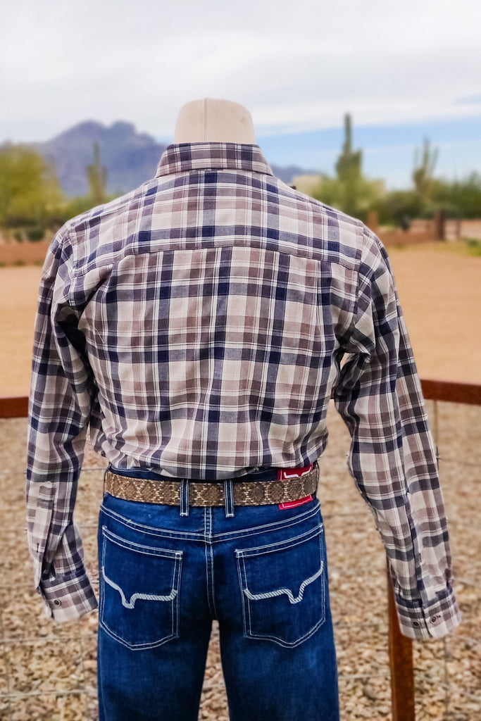Oat Branch Brushed Cotton Button Down by Madison Creek Outfitters - The Glamorous Cowgirl