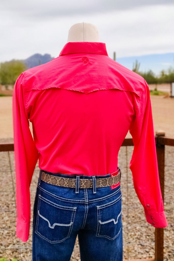 Red Sol Button Down - The Glamorous Cowgirl