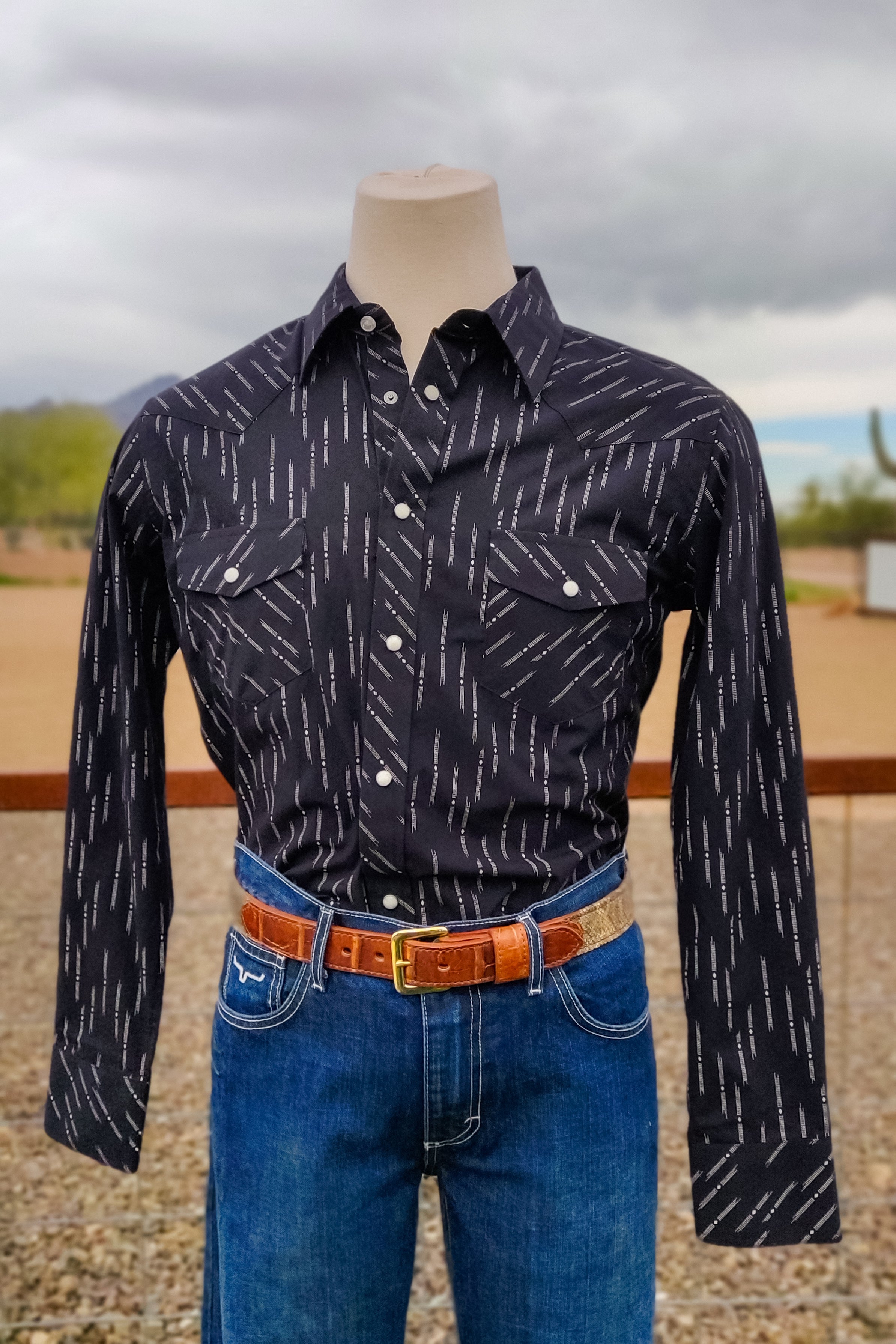 Night Rider Button Down - The Glamorous Cowgirl