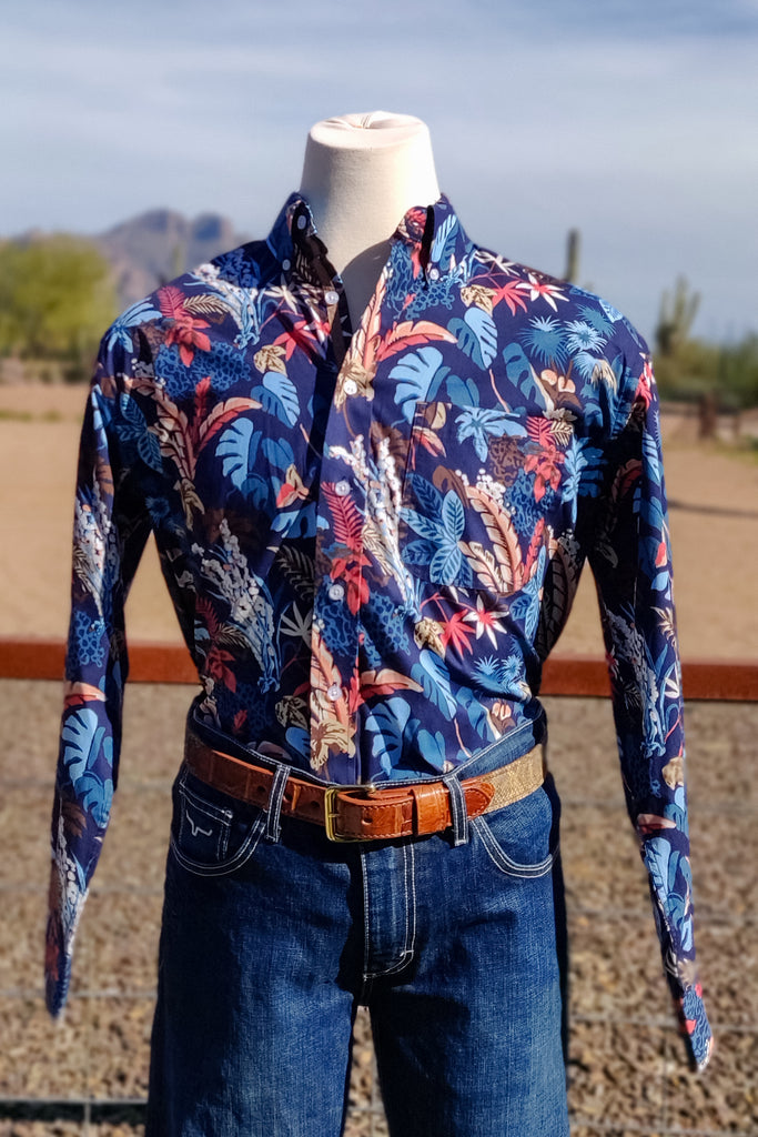 Tropic Thunder Button Down - The Glamorous Cowgirl