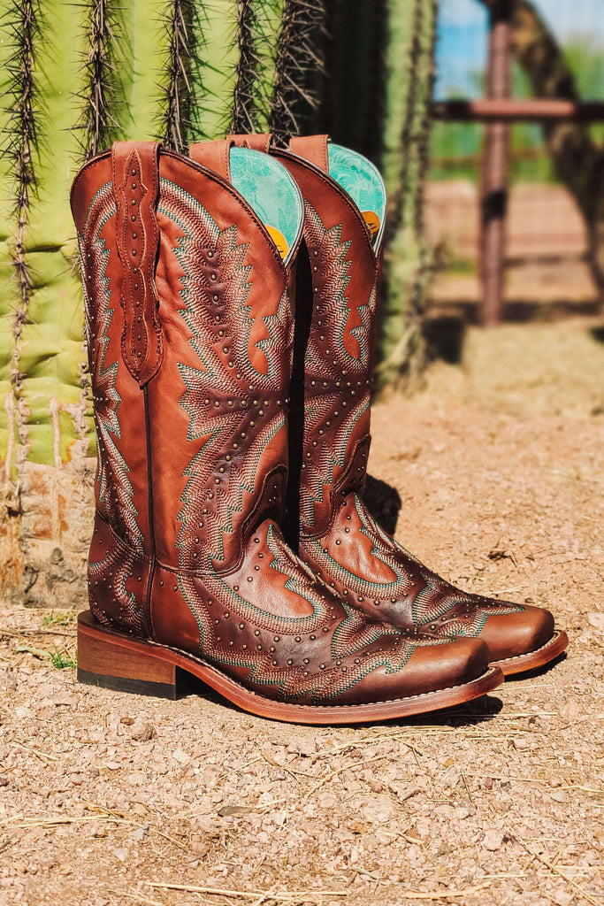 A Touch Of Turquoise Boot - The Glamorous Cowgirl