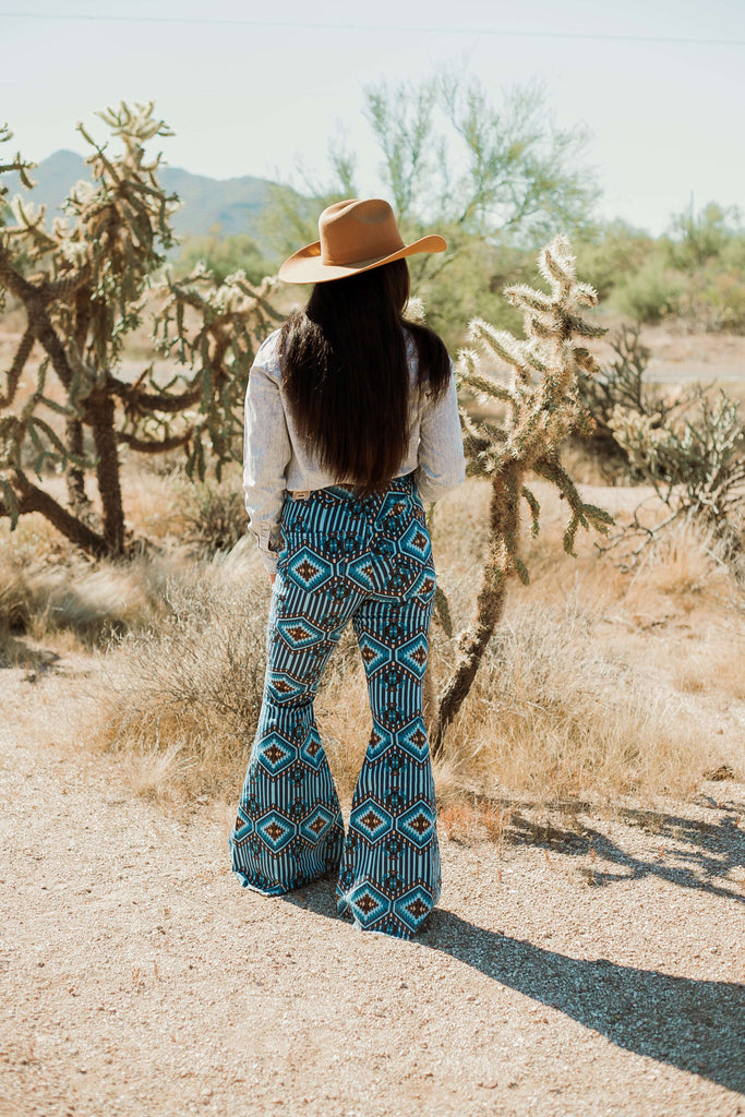 All Eyes On You Aztec Flares by Rock &amp; Roll - The Glamorous Cowgirl