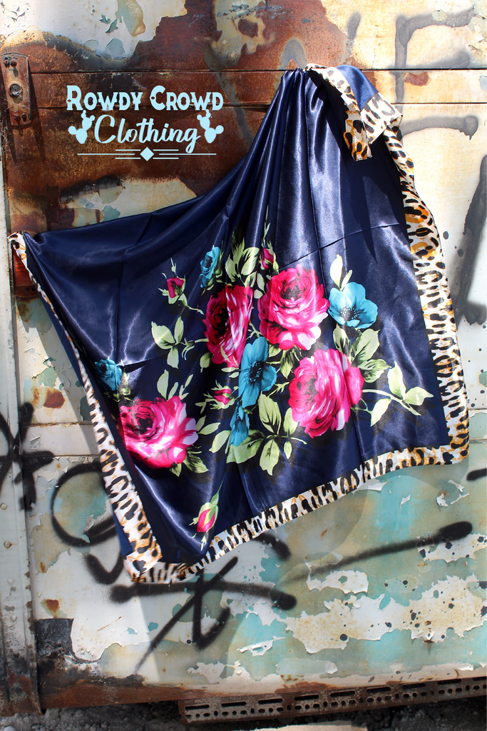 Fiesty Floral Wild Rags - The Glamorous Cowgirl