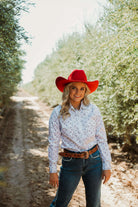 Know When To Hold Em Button Down - The Glamorous Cowgirl