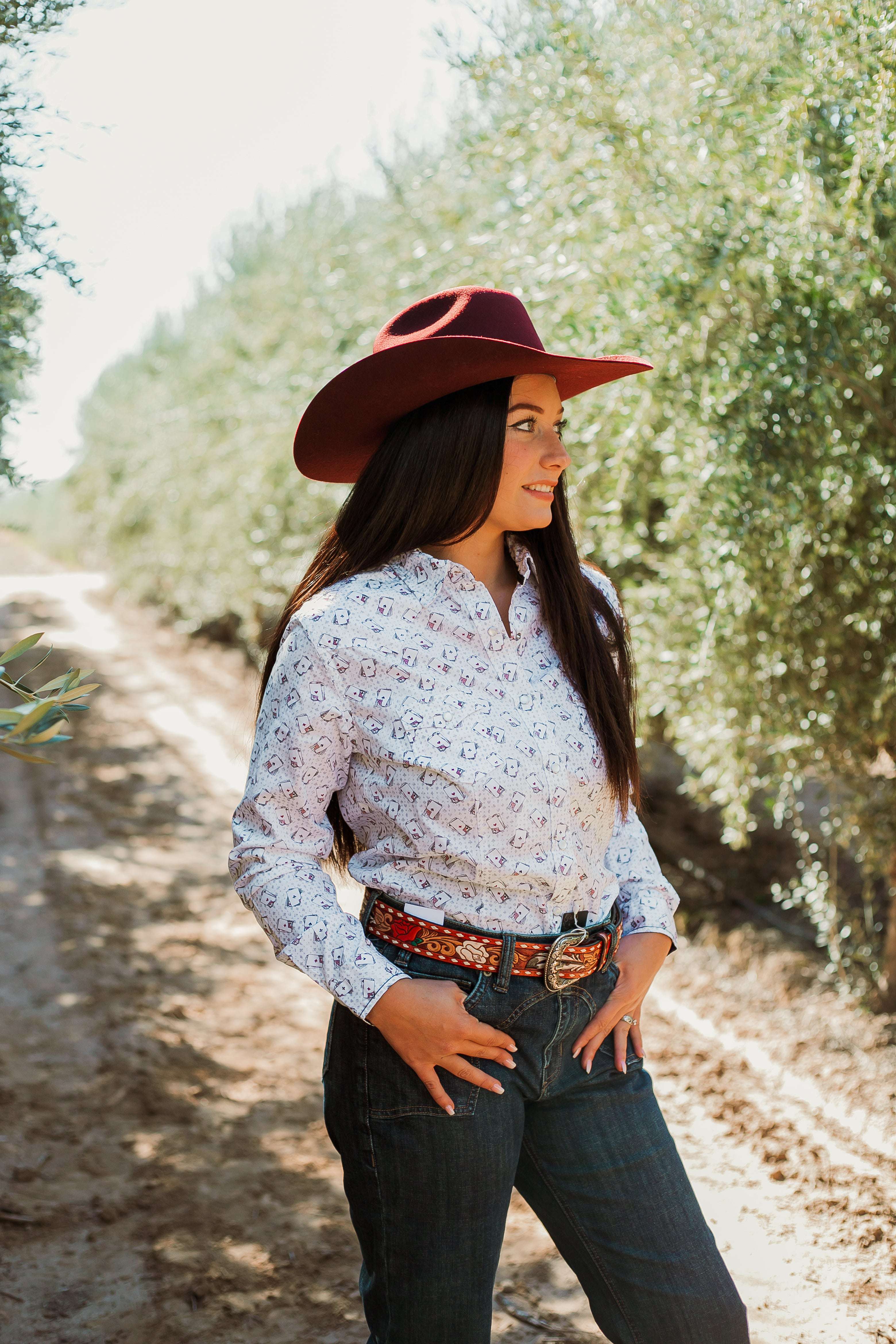 Know When To Hold Em Button Down - The Glamorous Cowgirl