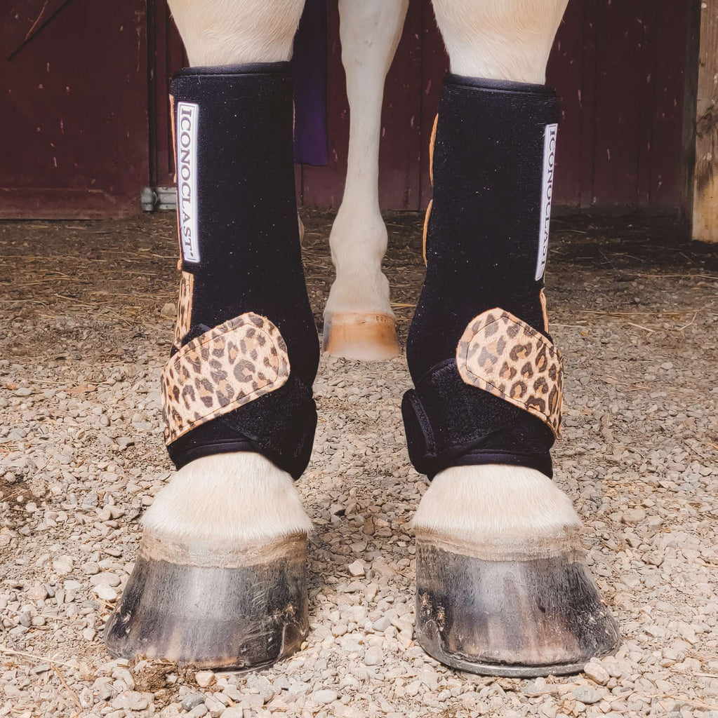 Leather Strap Boots - Cheetah - The Glamorous Cowgirl