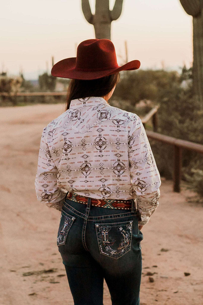 Ready To Rock &amp; Roll Button Down - The Glamorous Cowgirl