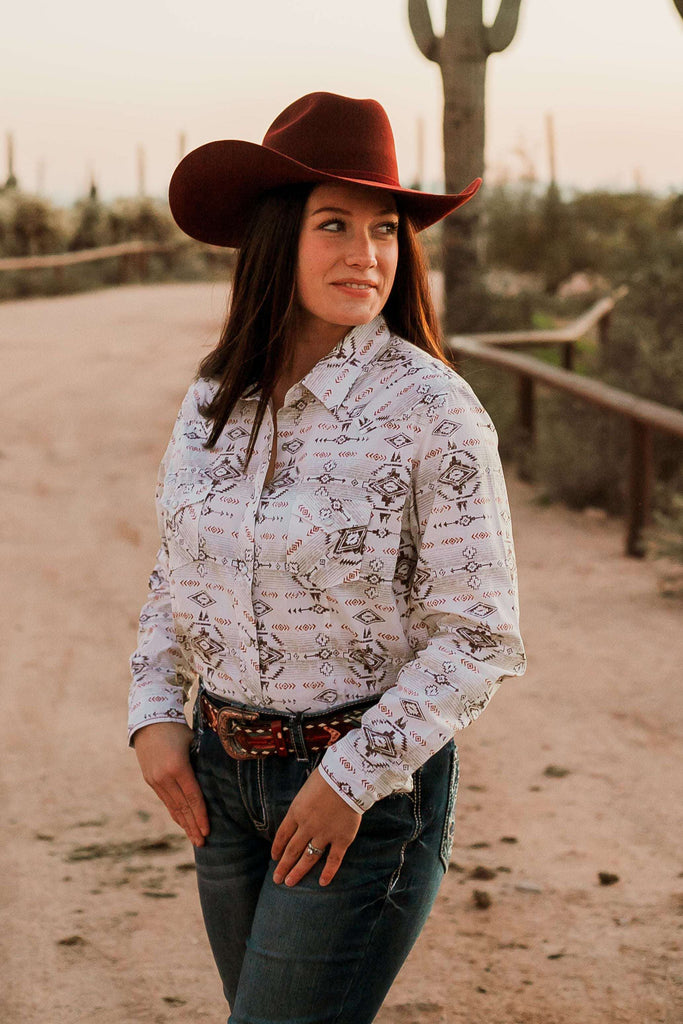 Ready To Rock &amp; Roll Button Down - The Glamorous Cowgirl