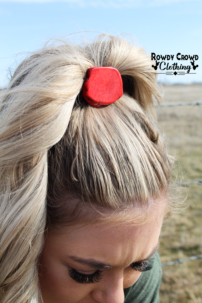 Red Rock Hair Tie - The Glamorous Cowgirl
