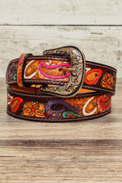 Retro Paisley Tooled Belt - American Darling - The Glamorous Cowgirl