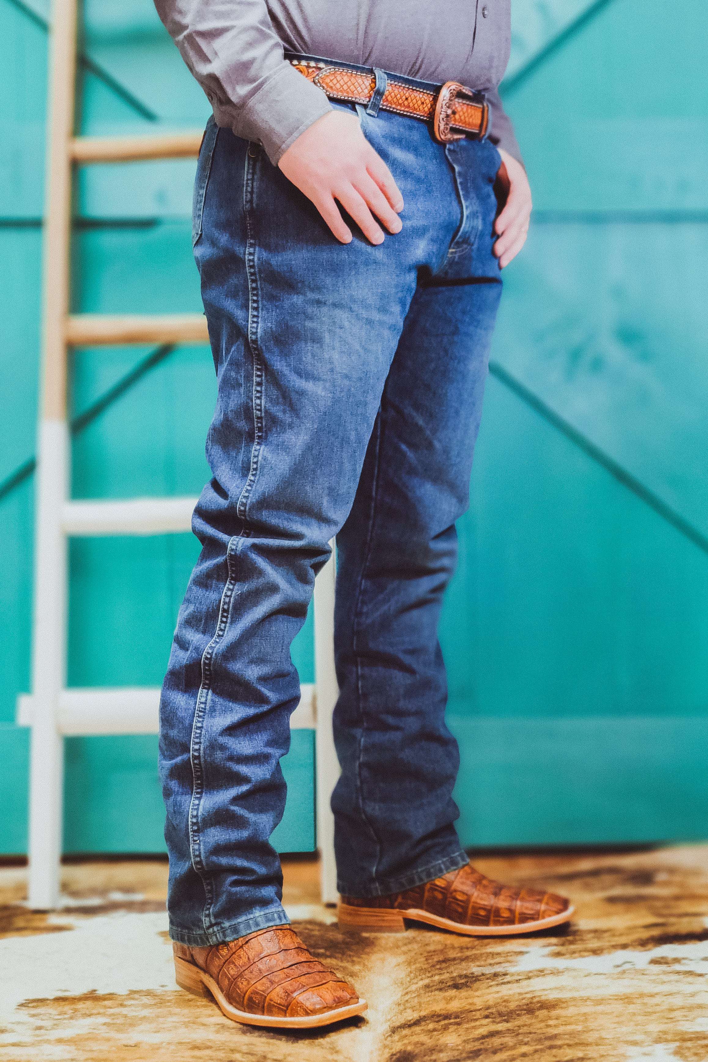 River Wash Slim Boot Jeans by Wrangler
