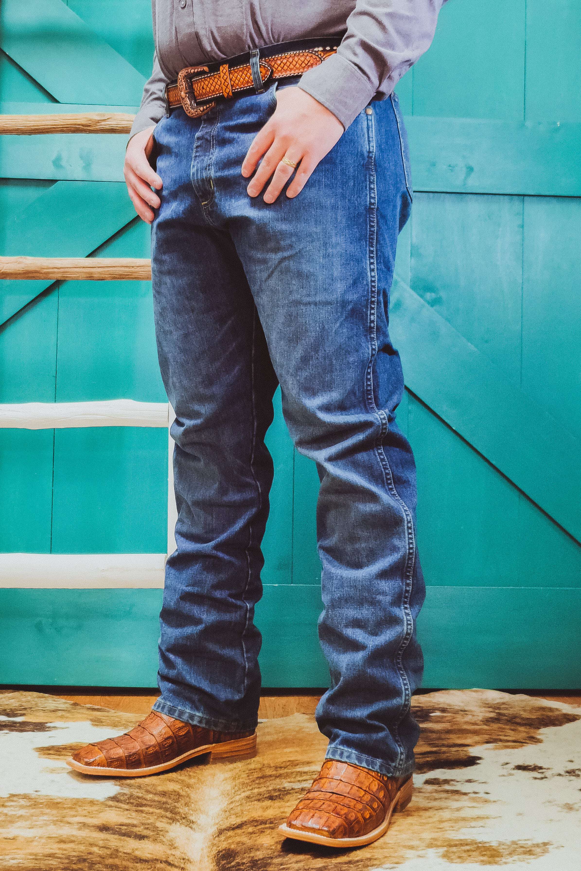 River Wash Slim Boot Jeans by Wrangler