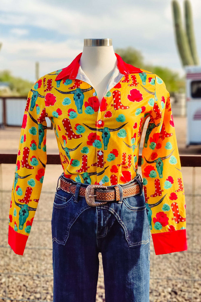 Skip The Roses Button Down (In-Stock) - The Glamorous Cowgirl