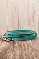 Turquoise Leather Split Reins - The Glamorous Cowgirl