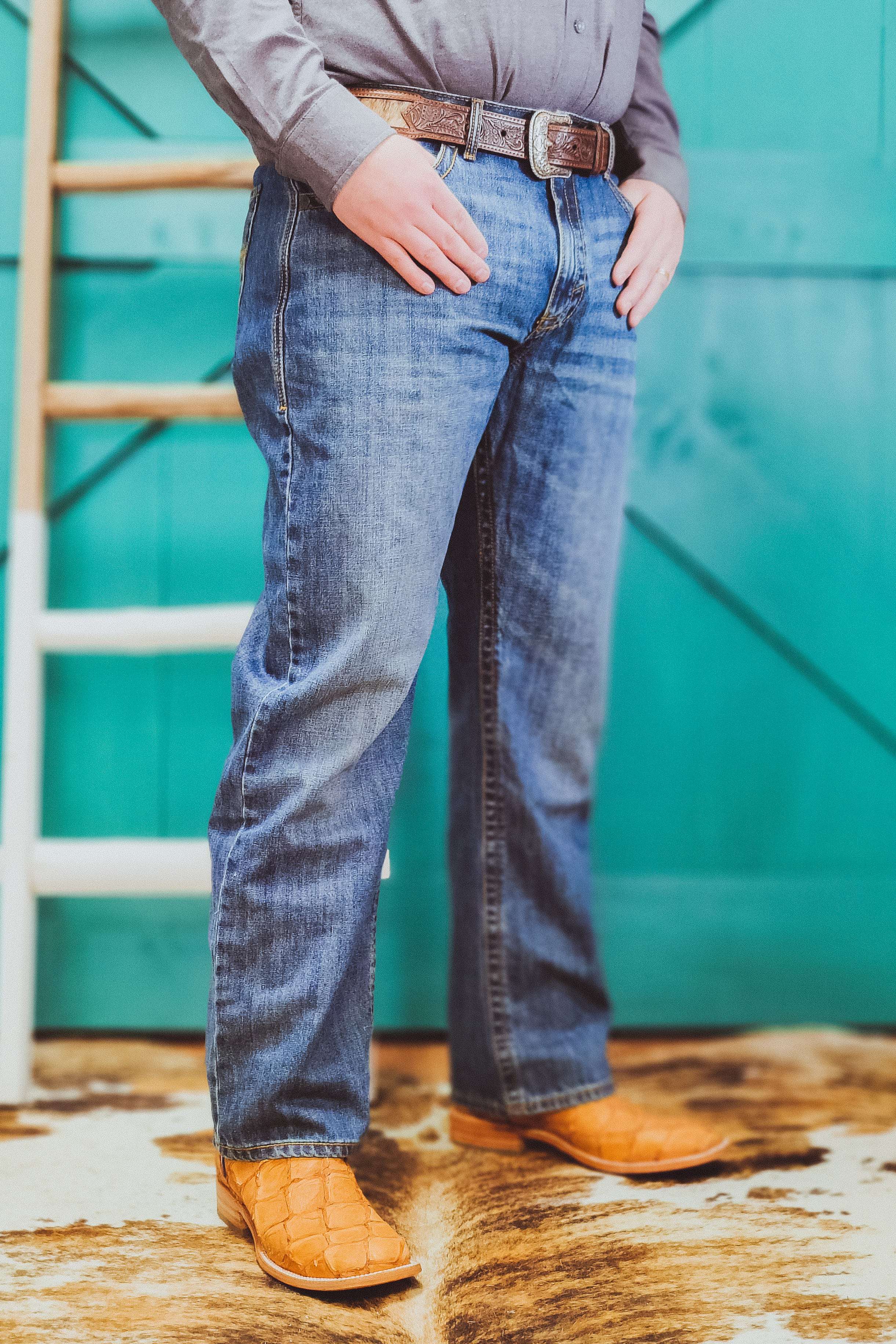 Wrangler® Relaxed Fit Straight Leg Denim Jeans