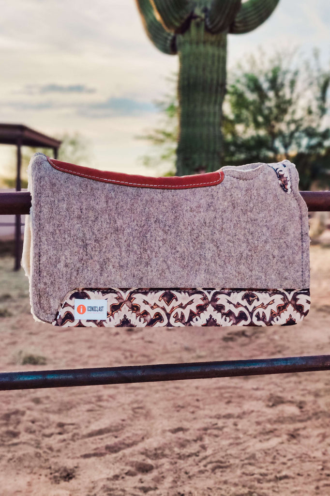 White Laredo Iconoclast Saddle Pad - The Glamorous Cowgirl